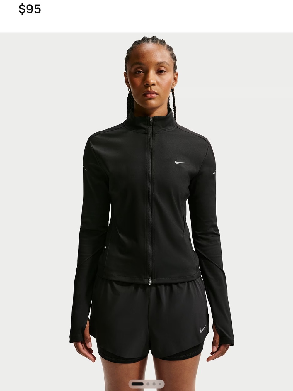 Nike Black Full-Zip Women's Athletic Jacket